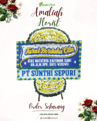 Papan Bunga Duka di Amplas